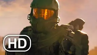 Master Chief Vs Spartan Locke Fight Scene FULL BATTLE 4K ULTRA HD - Halo Cinematic