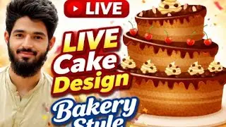 LIVE Cake Design | Bakery Style Chocolate Cake Decoration Step by Step