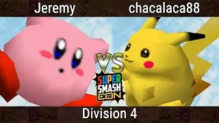 SSC 2023 - chacalaca88 (Pikachu) Vs. Jeremy (Kirby) Smash Bros - SSB64