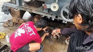 Lovol harvester machine 108 rollar repair kese hota hai #harvestar #farmar #farming #prem akela