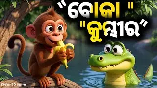 ବୋକା କୁମ୍ଭୀର ର ଗପ 🐊😂 | ଓଡ଼ିଆ Moral Story | 3D Pixar Animation | Kirdaar 3D Stories !