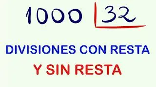 C&oacute;mo DIVIDIR SIN escribir la RESTA - DIFERENCIAS al dividir sin resta y con resta