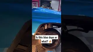Follow to see more of the blue wrap on our shop Cherokee #wrap #automotive #Jeep #XJ #cherokee