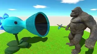 Who Will Win? Snow Pea vs King Kong - Animal Revolt Battle Simulator