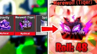 I Rolled 50 Halloween Gacha To Get WEREWOLF SKIN in Blox Fruits....