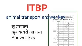 #itbp,Itbp animal transport answer key / answer key 2020 / answer key 2018 /#itbpanswerkey