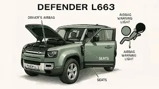 Мы устраним ошибку контрольной лампы подушки безопасности Land Rover DEFENDER L663 с кодом неиспр...