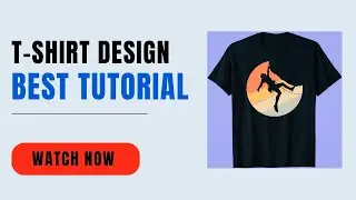T-shirt design in illustrator//Basic t-Shirt design//illustrator design