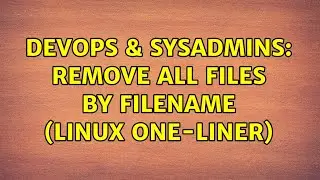 DevOps & SysAdmins: Remove all files by filename (Linux one-liner) (3 Solutions!!)