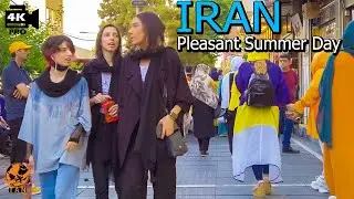 IRAN -Pleasant Summer Day -Walking Tour on Tehran City juli 2022-Iran summer vacation travel vlog 4k