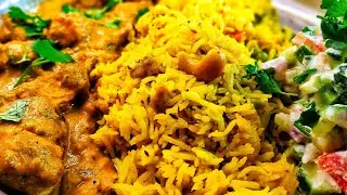 REAL MUKBANG | EATING HOMEMADE SPICY PANEER BUTTER MASALA WITH VEGETABLE PULAO AND SPICY RAITA