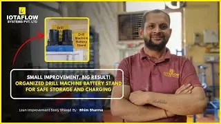 Smart Drill Battery Setup | Organized Stand for Safe and Fast Charging | #leaninindia
