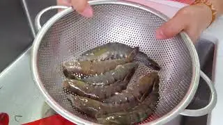 Steam shrimp with mince garlic #trendingvideo #viralvideo