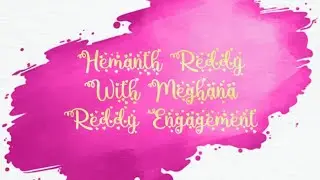Hemanth Reddy With Meghana Reddy Engagement Ceremony [22-10-2020]