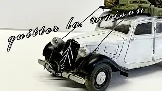 1/35 Tamiya Citroën |  Quitter La Maison | leaving The House | Full Build & Painting