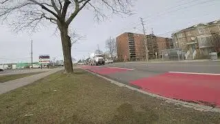 Mack cement truck honking in Toronto