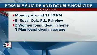 Police: Double murder-suicide led to three deaths in Oscoda County