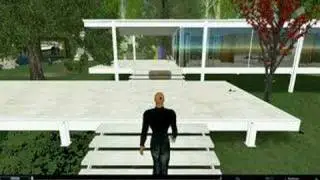 VID_0007: Archiblog visiting Farnsworth House, Second Life - Scene 1