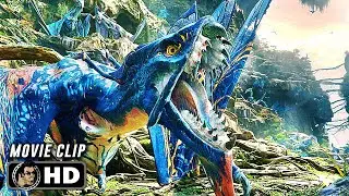 Quaritch Tames His Ikran Scene | AVATAR: THE WAY OF WATER (2022) Movie CLIP HD