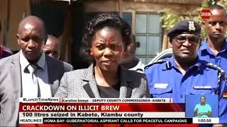 Five suspects arrested in Kabete illicit brew crackdown