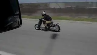 DROWsports Honda Ruckus cruising at 65-70 mph
