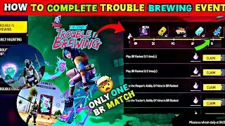 Trouble Brewing Event kiase Complete Karen | Free Skyboard Skin Kaise Milega | freefire new event 