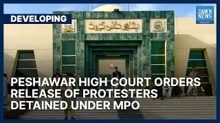 PHC Orders Release Of All Those Arrested Under MPO In KP | Developing | Dawn News English