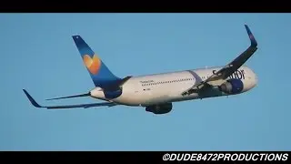 Condor 767-330ER [D-ABUD] Takeoff from Calgary ᴴᴰ