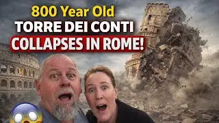 800 Year Old Torre dei conti collapses In Rome! And We Were There!