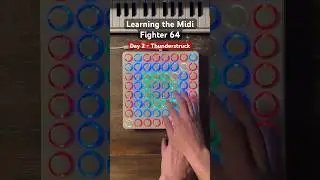 Day 2 of learning how to use Midi Fighter 64. #midifighter #chiptune #synth #beatmaker