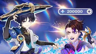 200k Primos for C6 WANDERER || Wanderer Pulls (Genshin Impact)