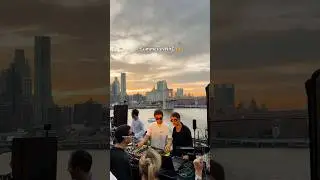 🌇 NEW YORK CITY ROOFTOP Vibes at Sunset at 1 Hotel Brooklyn bridge in Manhattan NY, USA #nycstreets