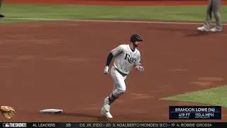 Brandon Lowe Lead-off HR 