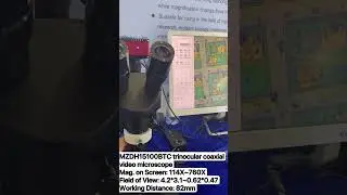 MZDH15100BTC Trinocular Coaxial Video Microscope