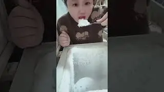 Extreme Cold Challenge: Eating Snow Ice from the Fridge