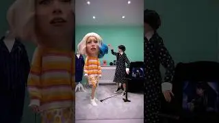Alice and Wednesday Addams - Funny video with friend  #shorts #scenery #wednesday
