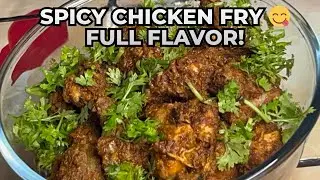 Spicy Chicken Fry Recipe 🔥🍗 Slow Cooked South Indian Style | No Water