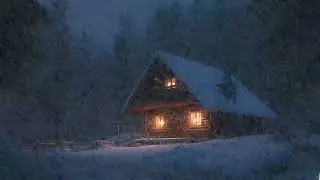 Intense Winter Storm with Heavy Snow & Wind | White Noise Ambience for Sleeping & Calm