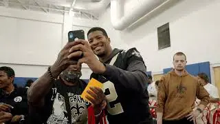 Recap: Saints players give back with turkey giveaways across New Orleans | Thanksgiving 2023