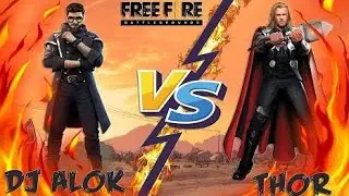 Dj ALOK VS THOR EPIC FIGHT SCENE | FREEFIRE VS AVENGERS | FF VS GTX | GARENA FREEFIRE FIGHT | VDK |