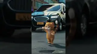 😂😱🫣🥺 in hindi dubbed short video #ai #trendingvideo #cat