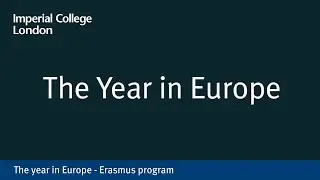 The Year in Europe - Erasmus programme