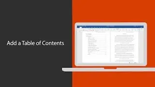 Add a Table of Contents in Word