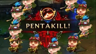 Teemo - Killing montage, momment, highlight, best play, challenger - League of Legend - Wildrift