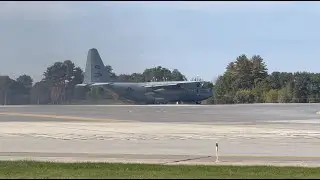 VR-55 US Navy C-130T Departs | Pease ANGB (PSM)
