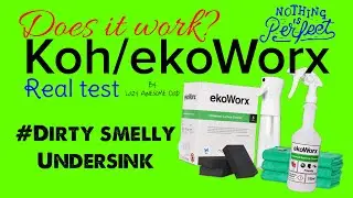 Does KOH / EkoWorx work or a SCAM? I put it to the test - Dirty smelly undersink rubbish bin area