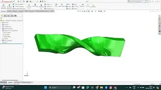 SolidWorks tutorial |  How To use flex features | how to twist in SolidWorks |  twist in solidworks