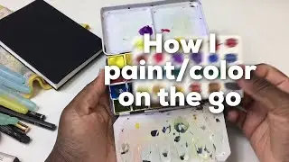 My Plein Air travel color and paint set ups!