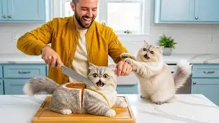 Calico Cat LIVE 😻 Reacts to Cake Look-Alike! 🎂🐱 #CalicoCat #LiveShorts #Viral