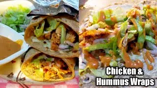 Chicken wrap recipe | Healthy and easy Hummus & chicken Wraps by @cookwithshoq2264